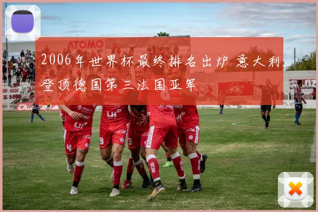 2006年世界杯最终排名出炉 意大利登顶德国第三法国亚军